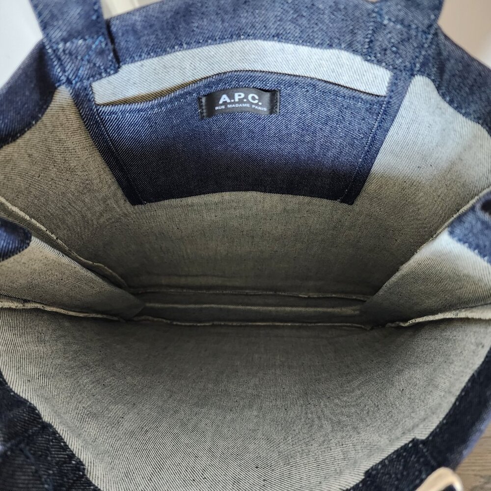 NWT - A.P.C. Lou Denim Tote Bag – Indigo 💙👜 (#11149) - Picture 10 of 10